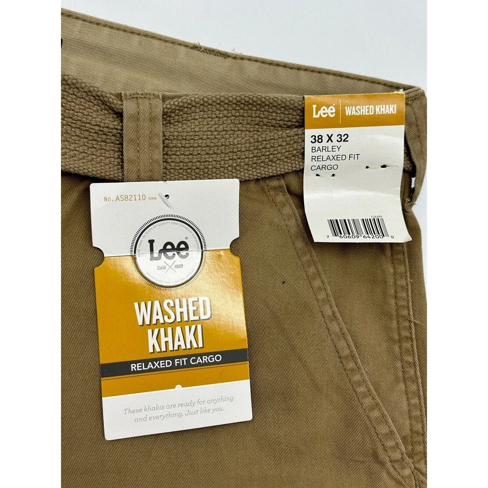 Lee Washed Khaki Relaxed Fit Cargo‎ Shorts 38X32